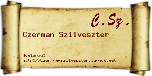 Czerman Szilveszter névjegykártya